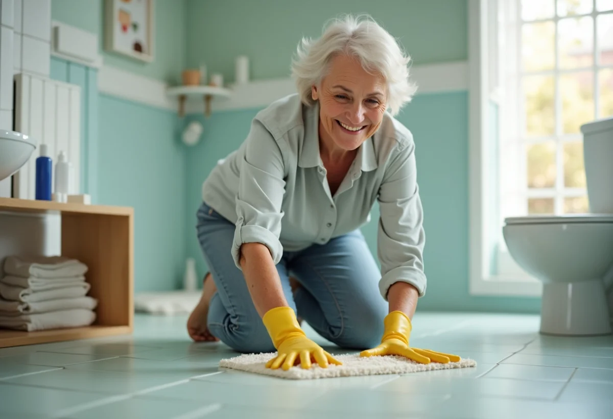 Astuces de grand-mère pour nettoyer le carrelage de la salle de bain