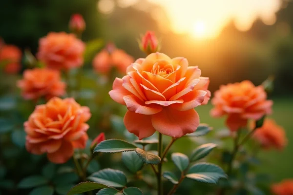 Cultiver des roses orangées : techniques et secrets pour un jardin éclatant