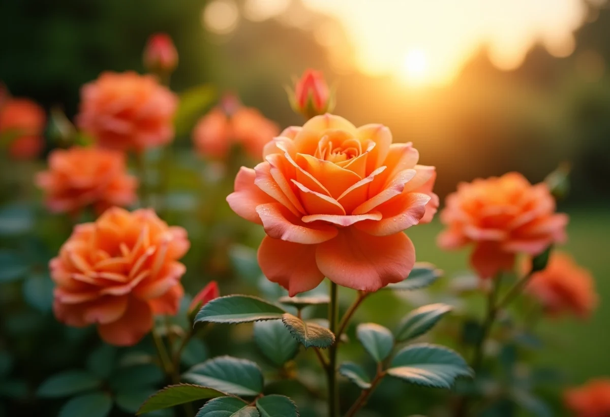 Cultiver des roses orangées : techniques et secrets pour un jardin éclatant